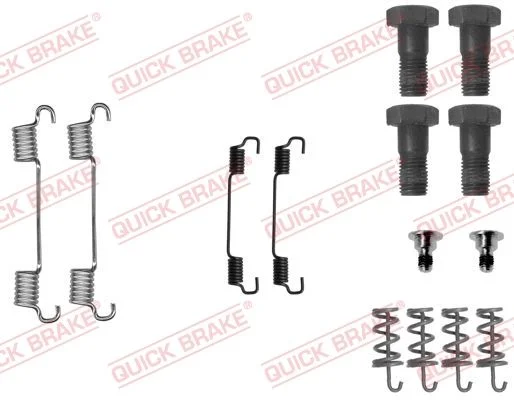 Accessory Kit, parking brake shoes QUICK BRAKE 105-0716