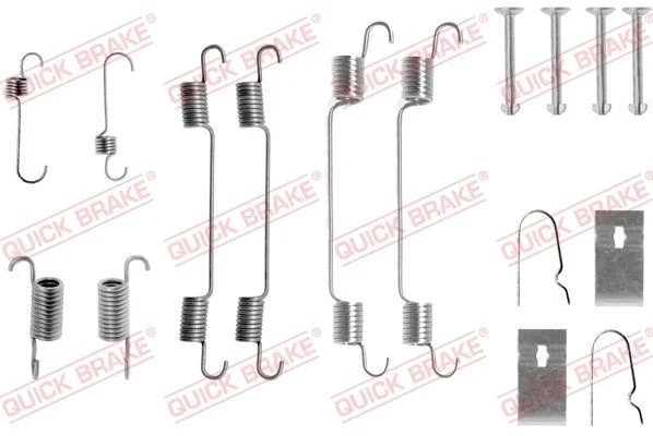 Sada príslušenstva, brzdové čeľuste QUICK BRAKE 105-0722