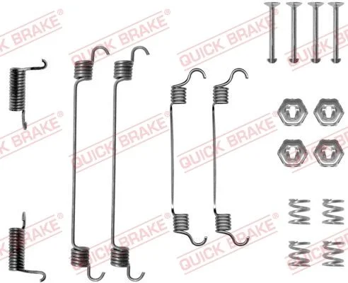 Sada príslušenstva, brzdové čeľuste QUICK BRAKE 105-0737