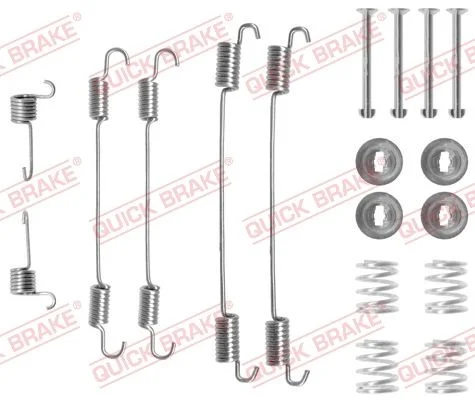Priedų komplektas, stabdžių trinkelės QUICK BRAKE 105-0750