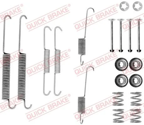 Priedų komplektas, stabdžių trinkelės QUICK BRAKE 105-0754
