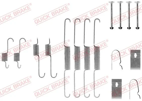 Accessory Kit, brake shoes QUICK BRAKE 105-0782