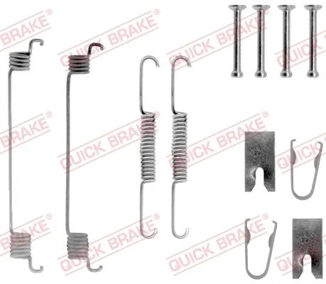 Sada príslušenstva, brzdové čeľuste QUICK BRAKE 105-0789
