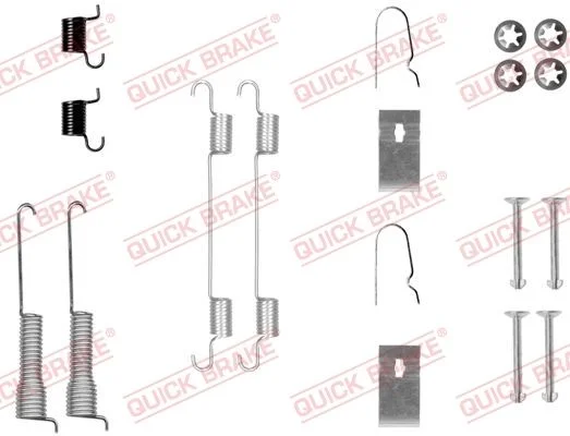 Sada príslušenstva, brzdové čeľuste QUICK BRAKE 105-0800