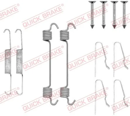Priedų komplektas, stovėjimo stabdžių trinkelės QUICK BRAKE 105-0808