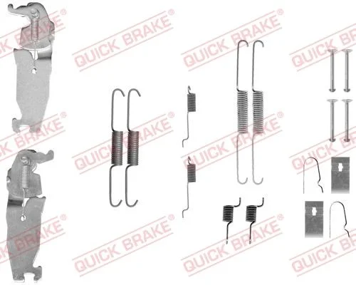 Sada príslušenstva, brzdové čeľuste QUICK BRAKE 105-0811S