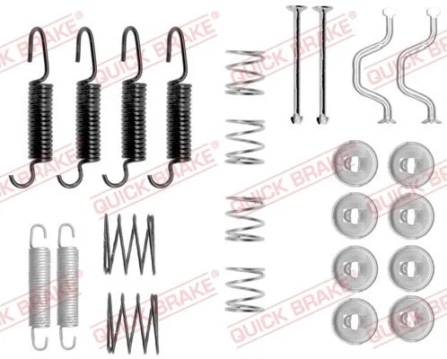 Priedų komplektas, stovėjimo stabdžių trinkelės QUICK BRAKE 105-0816