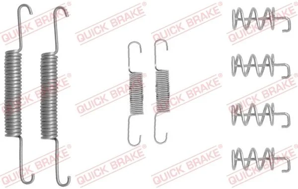 Priedų komplektas, stovėjimo stabdžių trinkelės QUICK BRAKE 105-0832