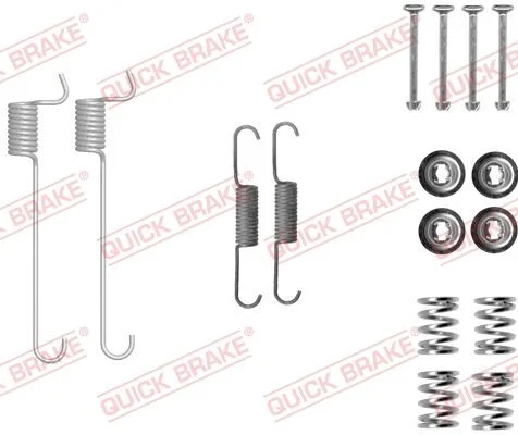 Priedų komplektas, stovėjimo stabdžių trinkelės QUICK BRAKE 105-0848