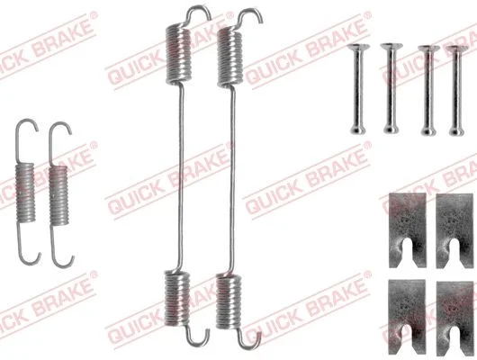 Priedų komplektas, stabdžių trinkelės QUICK BRAKE 105-0862
