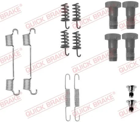 Priedų komplektas, stovėjimo stabdžių trinkelės QUICK BRAKE 105-0867