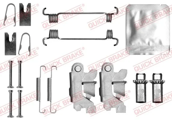 Accessory Kit, parking brake shoes QUICK BRAKE 105-0875S