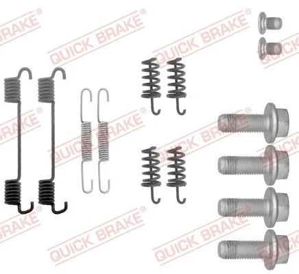 Priedų komplektas, stovėjimo stabdžių trinkelės QUICK BRAKE 105-0878