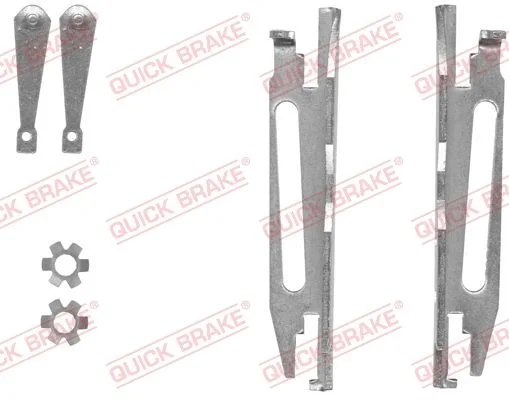 Reguliatorių komplektas, būgninis stabdys QUICK BRAKE 105 53 001