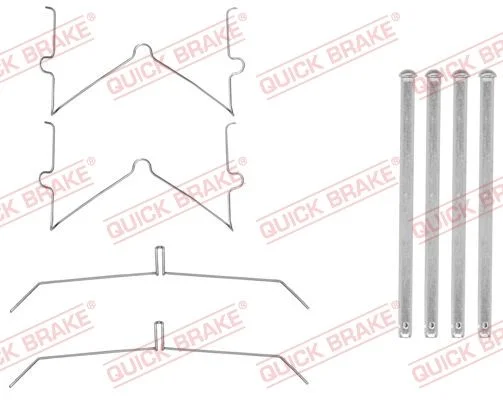 Priedų komplektas, diskinių stabdžių trinkelės QUICK BRAKE 109-0003