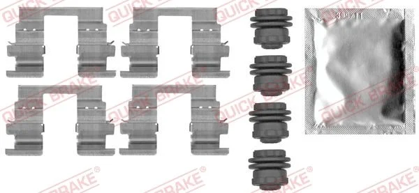 Priedų komplektas, diskinių stabdžių trinkelės QUICK BRAKE 109-0013