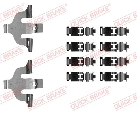 Priedų komplektas, diskinių stabdžių trinkelės QUICK BRAKE 109-0030