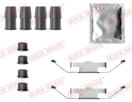 Priedų komplektas, diskinių stabdžių trinkelės QUICK BRAKE 109-0032