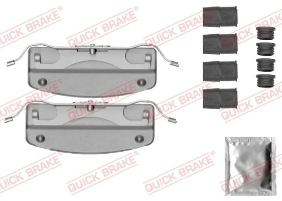 Priedų komplektas, diskinių stabdžių trinkelės QUICK BRAKE 109-0041