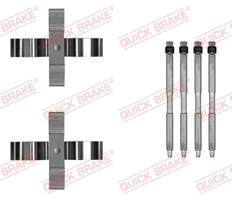 Priedų komplektas, diskinių stabdžių trinkelės QUICK BRAKE 109-0055