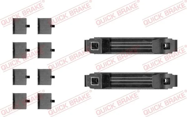 Priedų komplektas, diskinių stabdžių trinkelės QUICK BRAKE 109-0056