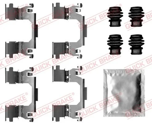 Priedų komplektas, diskinių stabdžių trinkelės QUICK BRAKE 109-0061