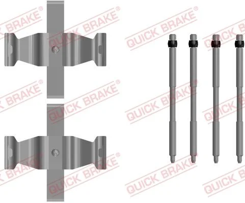 Priedų komplektas, diskinių stabdžių trinkelės QUICK BRAKE 109-0107