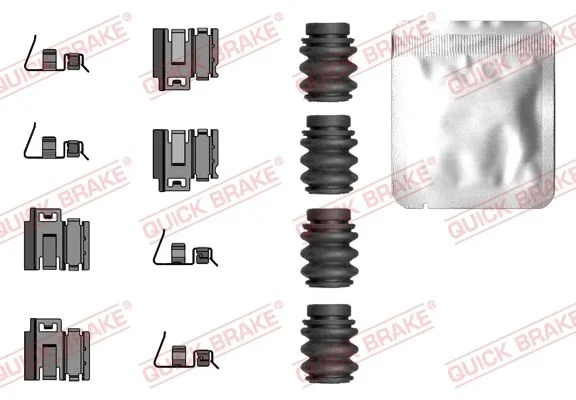 Priedų komplektas, diskinių stabdžių trinkelės QUICK BRAKE 109-0119
