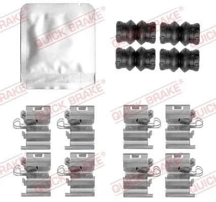 Priedų komplektas, diskinių stabdžių trinkelės QUICK BRAKE 109-0168