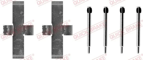 Priedų komplektas, diskinių stabdžių trinkelės QUICK BRAKE 109-0924