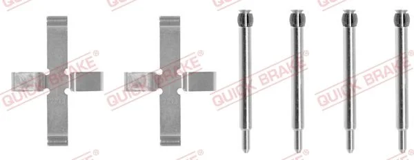 Priedų komplektas, diskinių stabdžių trinkelės QUICK BRAKE 109-0980