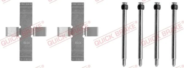 Priedų komplektas, diskinių stabdžių trinkelės QUICK BRAKE 109-1040