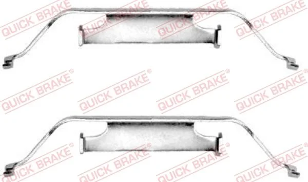 Priedų komplektas, diskinių stabdžių trinkelės QUICK BRAKE 109-1096