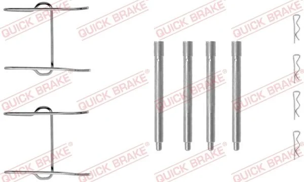 Priedų komplektas, diskinių stabdžių trinkelės QUICK BRAKE 109-1149