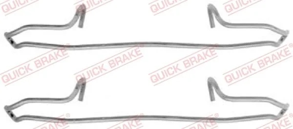 Priedų komplektas, diskinių stabdžių trinkelės QUICK BRAKE 109-1159