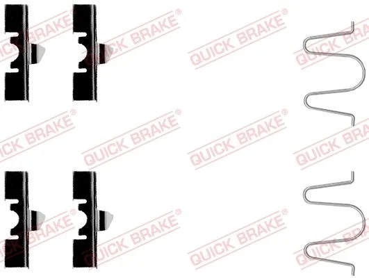 Priedų komplektas, diskinių stabdžių trinkelės QUICK BRAKE 109-1170