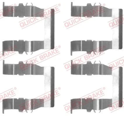 Priedų komplektas, diskinių stabdžių trinkelės QUICK BRAKE 109-1194