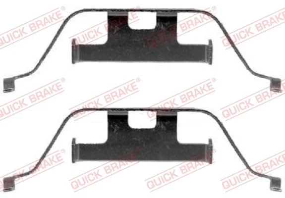 Priedų komplektas, diskinių stabdžių trinkelės QUICK BRAKE 109-1201