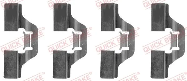 Priedų komplektas, diskinių stabdžių trinkelės QUICK BRAKE 109-1211
