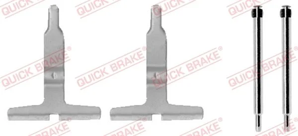 Priedų komplektas, diskinių stabdžių trinkelės QUICK BRAKE 109-1217
