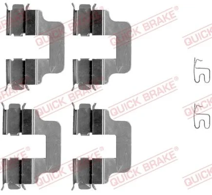 Priedų komplektas, diskinių stabdžių trinkelės QUICK BRAKE 109-1245