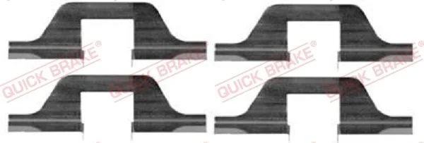 Priedų komplektas, diskinių stabdžių trinkelės QUICK BRAKE 109-1263