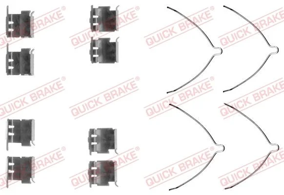 Priedų komplektas, diskinių stabdžių trinkelės QUICK BRAKE 109-1289