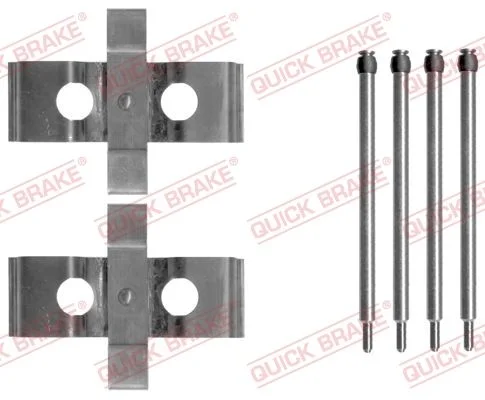 Priedų komplektas, diskinių stabdžių trinkelės QUICK BRAKE 109-1611