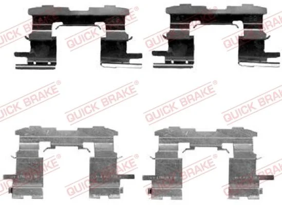 Priedų komplektas, diskinių stabdžių trinkelės QUICK BRAKE 109-1631