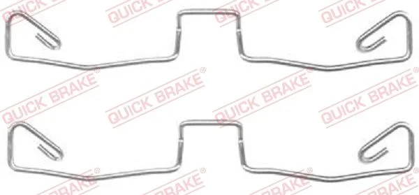 Priedų komplektas, diskinių stabdžių trinkelės QUICK BRAKE 109-1633