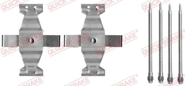 Priedų komplektas, diskinių stabdžių trinkelės QUICK BRAKE 109-1636