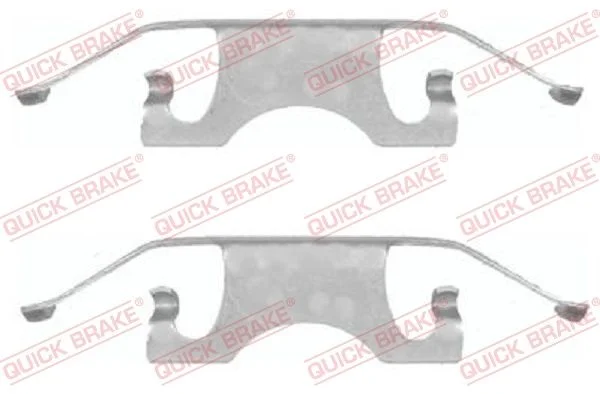 Priedų komplektas, diskinių stabdžių trinkelės QUICK BRAKE 109-1640