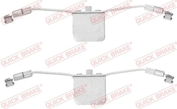Priedų komplektas, diskinių stabdžių trinkelės QUICK BRAKE 109-1641