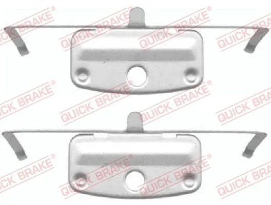 Priedų komplektas, diskinių stabdžių trinkelės QUICK BRAKE 109-1644